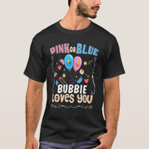 Camiseta Pink ou Blue Bubby ama você avó judia 2