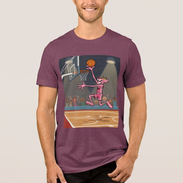 Camiseta Pink Panther Slam Dunk (Frente)
