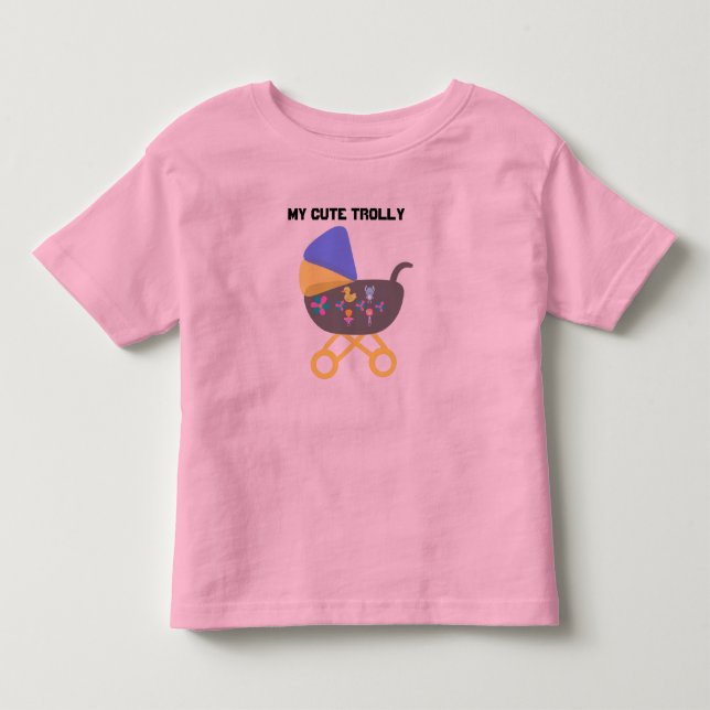  Camiseta Pink para Bebê Fofa (Frente)