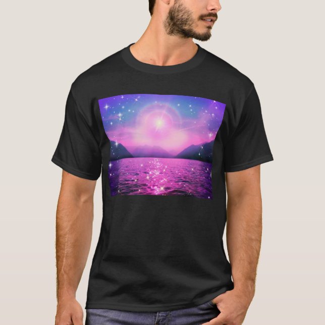 Camiseta Pink Purple Lake  (Frente)