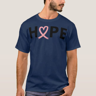 Camiseta Pink Ribbon Hope Breast Cancer Survivor 