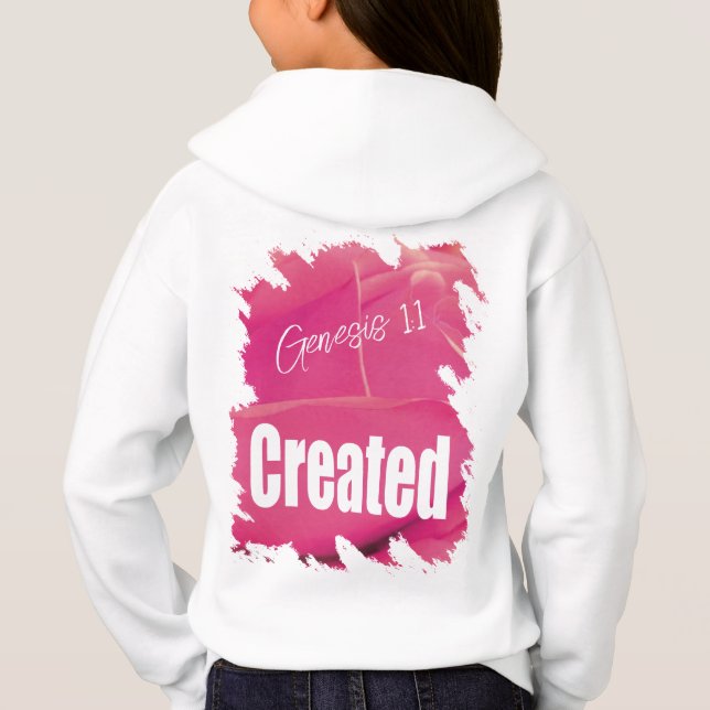 Camiseta Pink Rose Created Scripture (Verso)