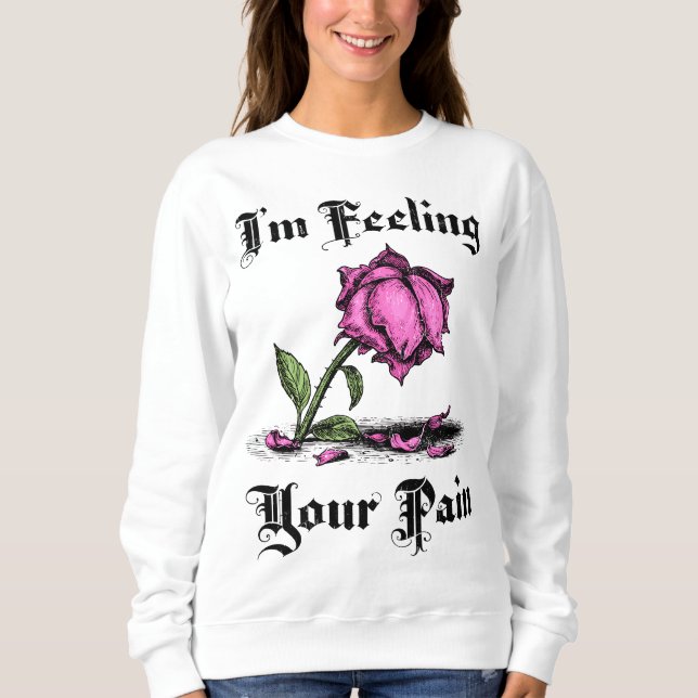 Camiseta Pink Rose in Despair (Frente)