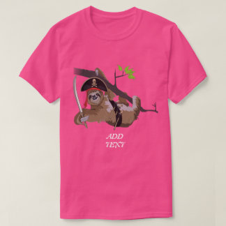 CAMISETA PINK SLOTH; CLASSIC JOLLY ROGER