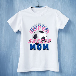 Camiseta Pink Super Futebol Mãe Esportes Dia das Mães