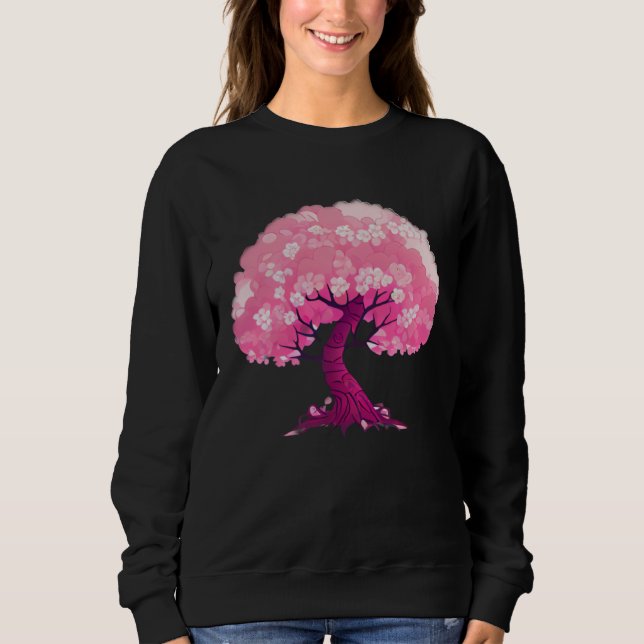 Camiseta Pink tree of life cherry blossom (Frente)