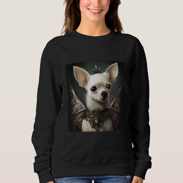 Camiseta PinkFluffDesigns Princesa Goth-huahua (Frente)