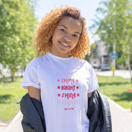 Camiseta Pinks Brilham. Brilhante. Brilhante. Brilhante. Br