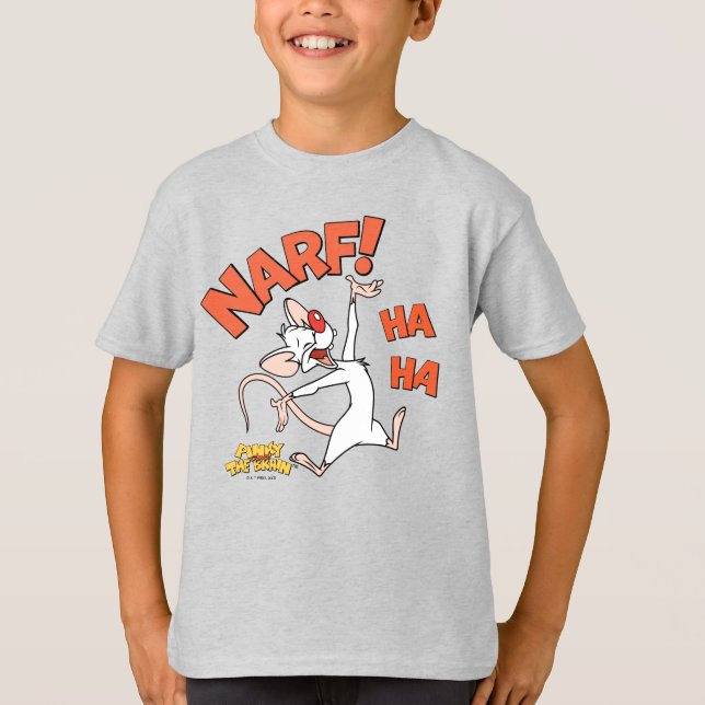 Camiseta Pinky e o Cérebro | Pinky "Narf!" (Frente)
