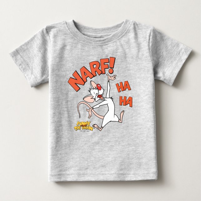 Camiseta Pinky e o Cérebro | Pinky "Narf!" (Frente)