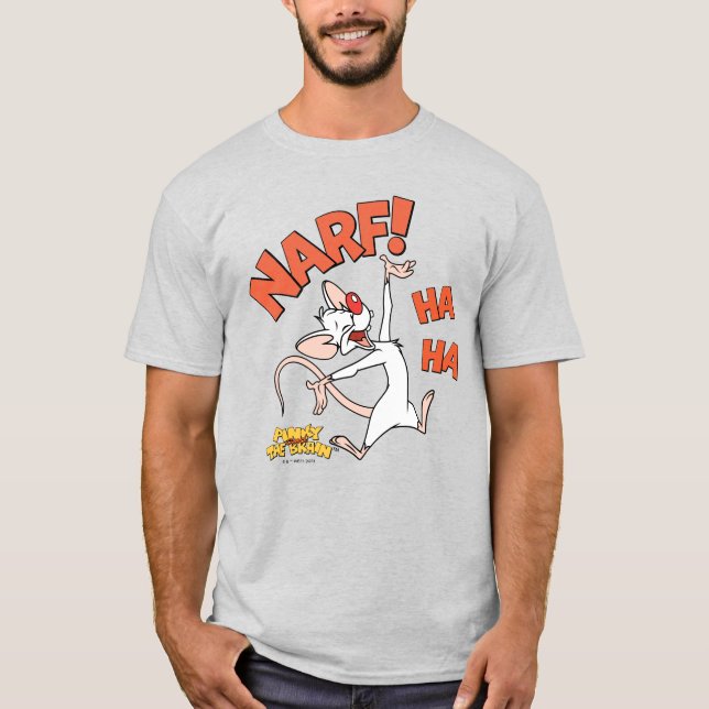 Camiseta Pinky e o Cérebro | Pinky "Narf!" (Frente)