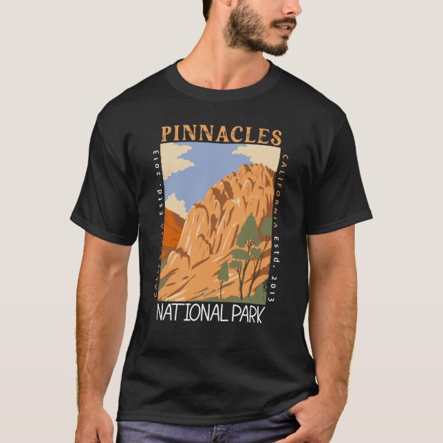 Camiseta Pinnacle National Park California Distúrbio (Frente)