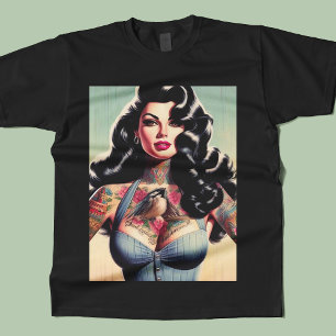 Camiseta Pino de Beleza Retro Tatuado