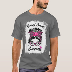 Camiseta Pino de Fita de Sensibilização para o Cancer Mama