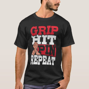 Camiseta Pino de Presença de Pino Repetitivo Lixo 1