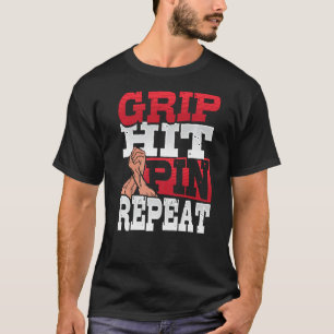 Camiseta Pino de Presença de Pino Repetitivo Lixo 1