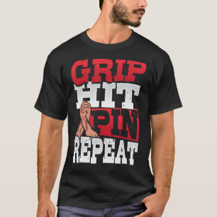 Camiseta Pino de Presença de Pino Repetitivo Lixo 1