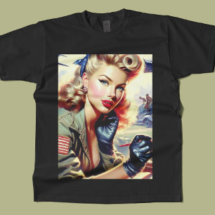 Camiseta Pino do Piloto Vintage para Cima