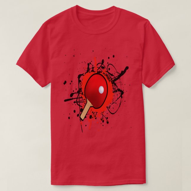 Camiseta Pino do Tênis da mesa (Frente do Design)