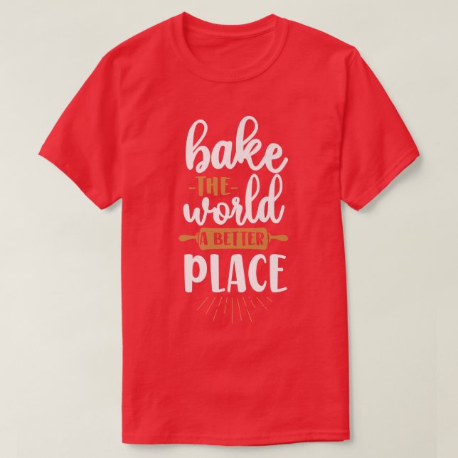 Camiseta Pino Rolante de Baking de assar (Frente do Design)