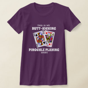 Camiseta Pinochle bumbum Jogando Camisa-T