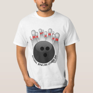 Camiseta Pinos de bola de boliche e Boliche