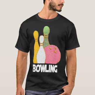 Camiseta Pinos de Boliche Pastel com Bola