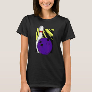 Camiseta Pinos do pino da bola de boliche - Dividir a unida