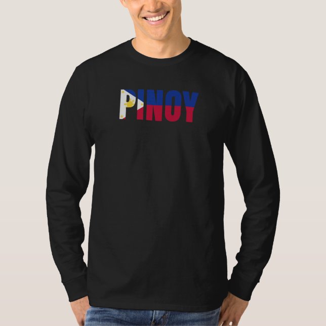 Camiseta Pinoy Filipino Flag Sun Love Pinoy Asian Phillipin (Frente)