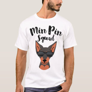 Camiseta Pinscher diminuto do pelotão mínimo do Pin