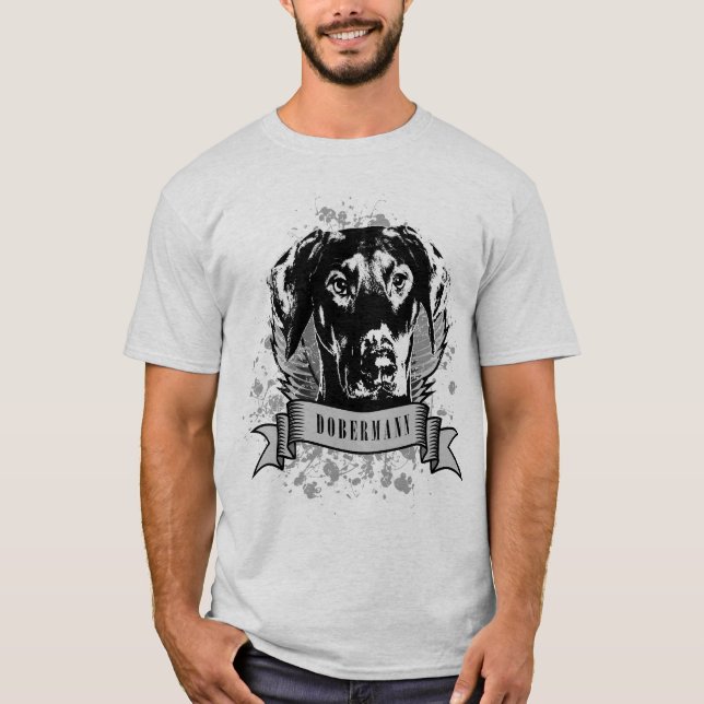 Camiseta Pinscher do Doberman - Dobermann (Frente)