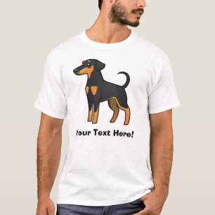 Camiseta Pinscher do Doberman dos desenhos animados