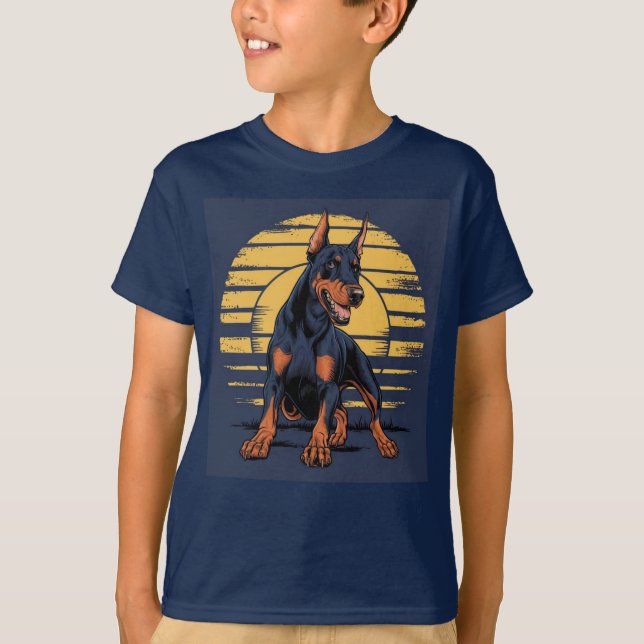 Camiseta Pinscher Dobermann (Frente)