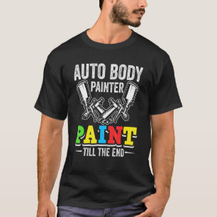 Camiseta Pinta armas automotoras pintura pulverulenta