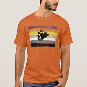 Camiseta Pintada de Orgulho do Urso