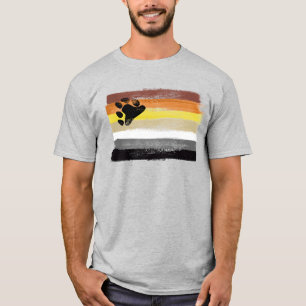 Camiseta Pintada de Orgulho do Urso