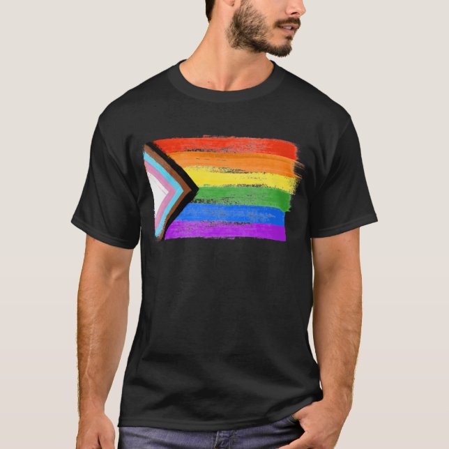 Camiseta Pintada Orgulho Progresso (Frente)
