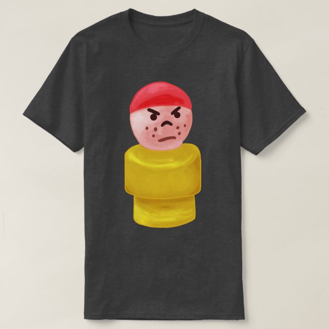 Camiseta Pintado Garoto Grumpy (Frente do Design)