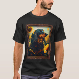 Camiseta Pintando Flor De Girassol De Longa Distância Mo
