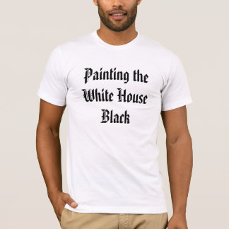 Camiseta Pintando o preto branco da casa
