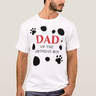 Camiseta Pintas Dalmáticas PAPAI do(a) Aniversariante