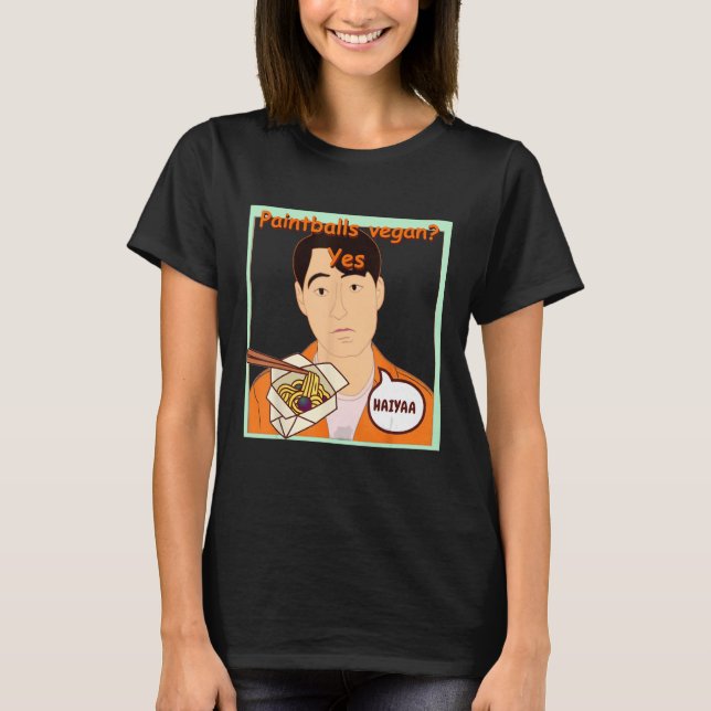 Camiseta Pintbolas são vegan, sim! Haiaa (Frente)