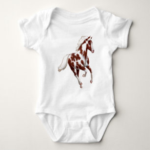 Camiseta Pinte a criança de galope do pônei uma parte