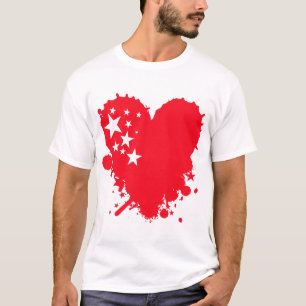 Camiseta Pinte o coração do amor