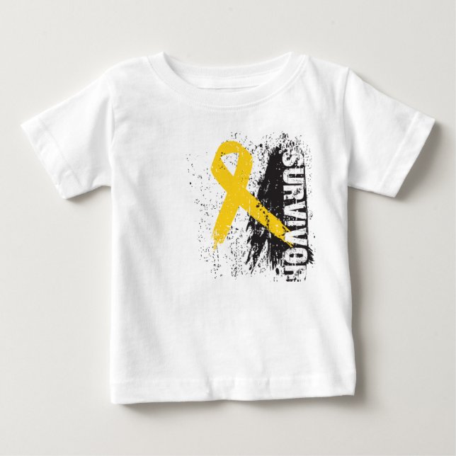 Camiseta Pinte o design do respingo - sobrevivente de (Frente)