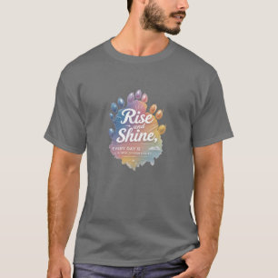 Camiseta Pinte Seu Dia – Erga-se e Brilhe com Audácia