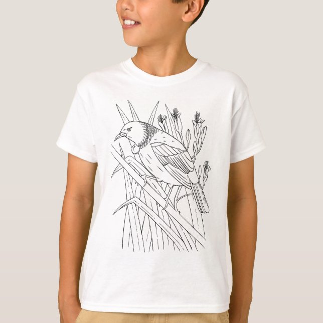Camiseta pinte seu próprio tui (Frente)
