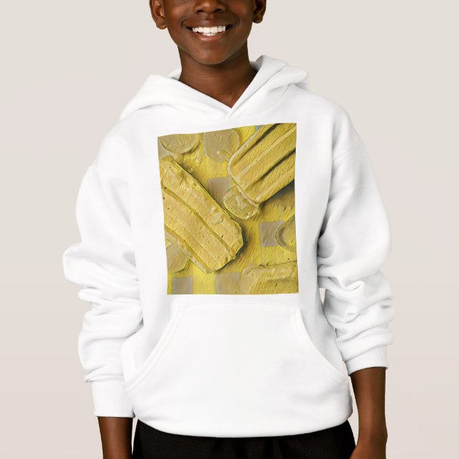Camiseta Pintel de cone de sorvete amarelo (Frente)
