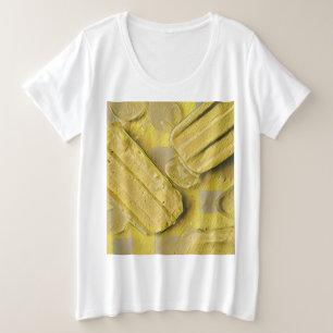 Camiseta Pintel de cone de sorvete amarelo