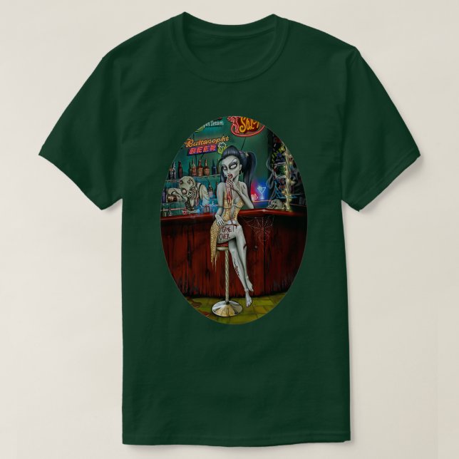 Camiseta Pintinho Barfly Zombie (Frente do Design)
